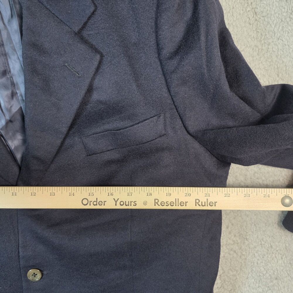 Brooks Brothers 100% Cashmere Blazer 43R Blue Sport Coat Jacket Made in USA - Picture 11 of 14